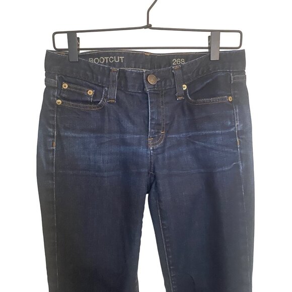J. Crew Bootcut Jeans Dark Wash Size 26S - Picture 2 of 9